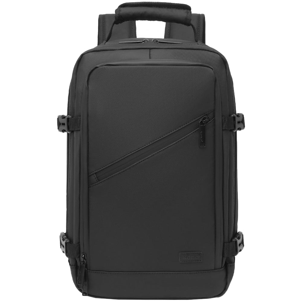 Rucsac pentru calatorii, din poliester acoperit cu PVC rezistent la apa, compartiment laptop 15.6 inch, dimensiune standard pentru cabina, unisex, KONO EM2334