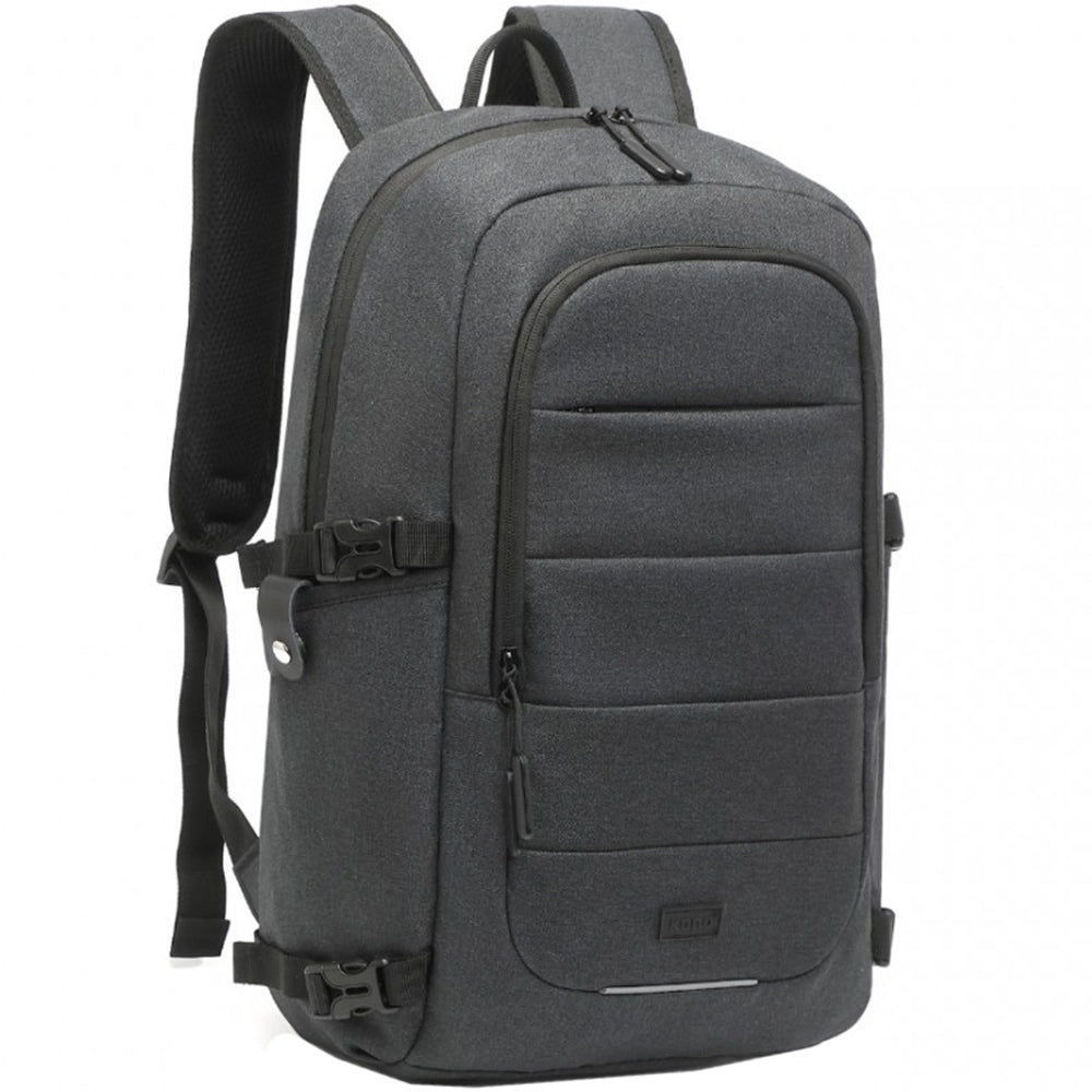 Rucsac casual unisex multi-compartimentat, rezistent la apa cu port USB, KONO EM2347