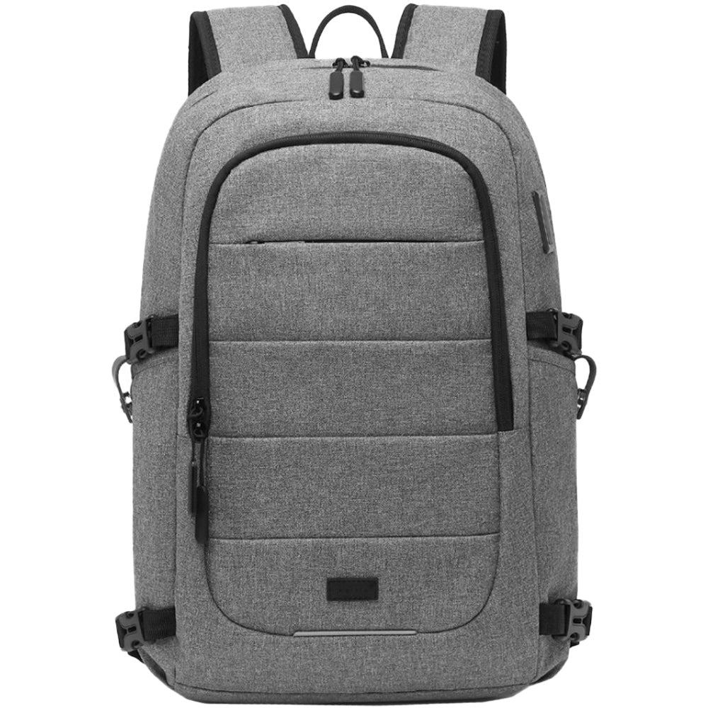 Rucsac casual unisex multi-compartimentat, rezistent la apa cu port USB, KONO EM2347