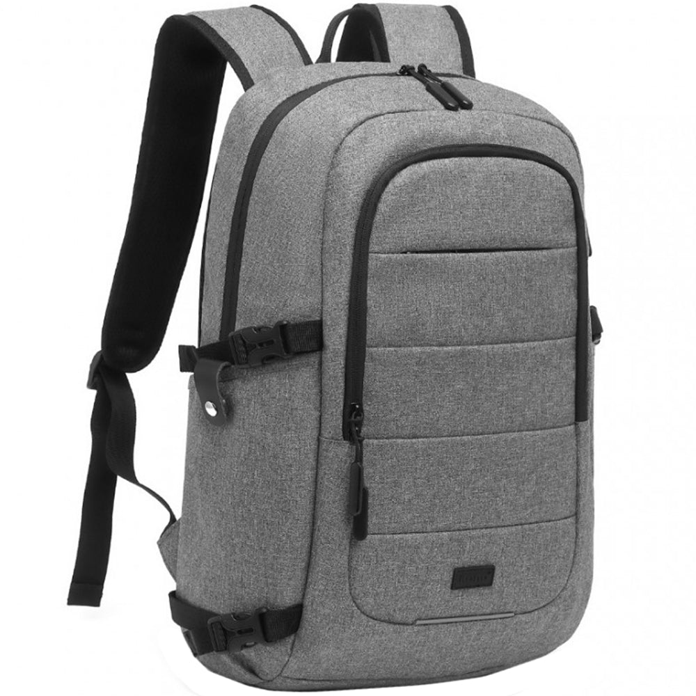 Rucsac casual unisex multi-compartimentat, rezistent la apa cu port USB, KONO EM2347