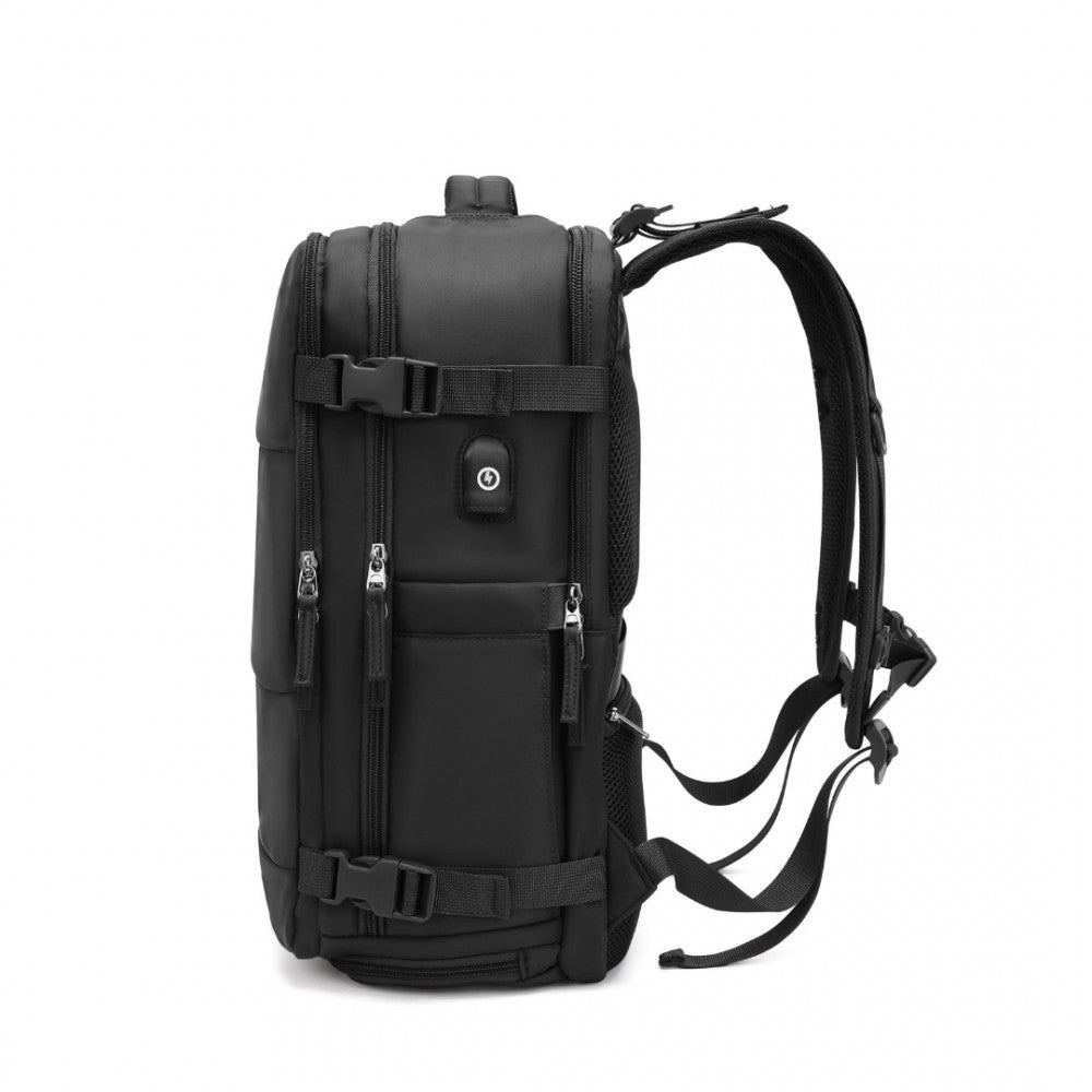 Rucsac multifunctional, compartment laptop 15.6 inch, rezistent la stropi de apa, port USB, pentru calatorii, drumetii activitati zi cu zi, KONO, EQ2344