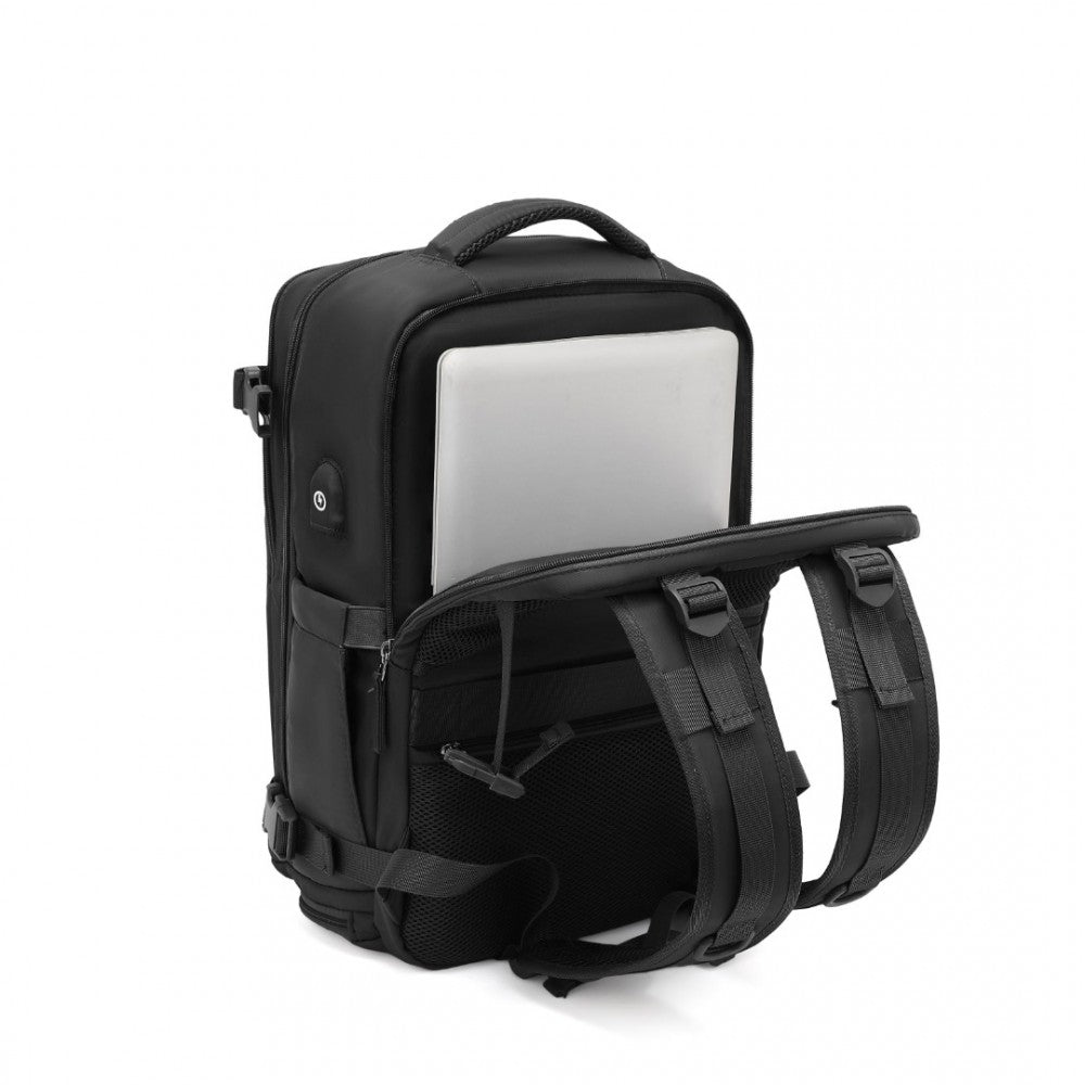 Rucsac multifunctional, compartment laptop 15.6 inch, rezistent la stropi de apa, port USB, pentru calatorii, drumetii activitati zi cu zi, KONO, EQ2344