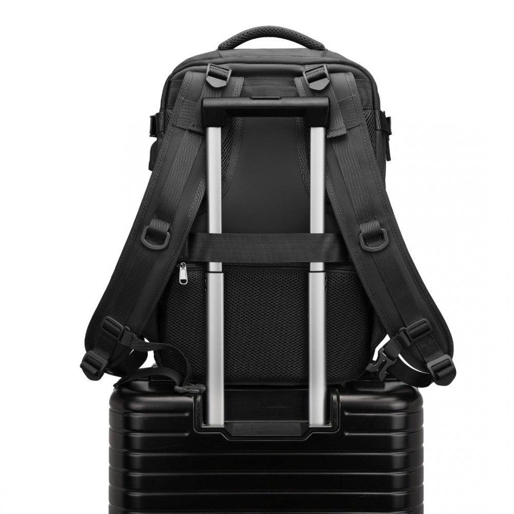 Rucsac multifunctional, compartment laptop 15.6 inch, rezistent la stropi de apa, port USB, pentru calatorii, drumetii activitati zi cu zi, KONO, EQ2344