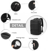 Rucsac multifunctional, compartment laptop 15.6 inch, rezistent la stropi de apa, port USB, pentru calatorii, drumetii activitati zi cu zi, KONO, EQ2344