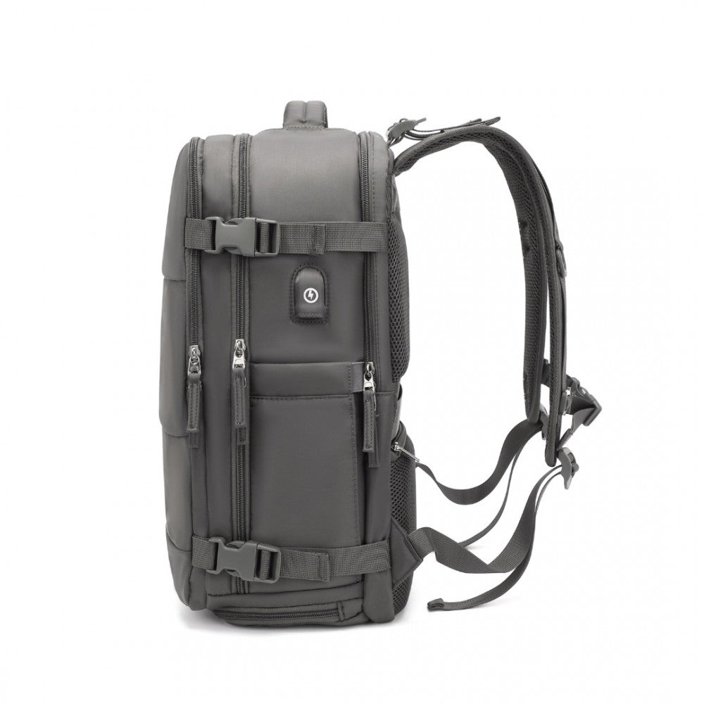 Rucsac multifunctional, compartment laptop 15.6 inch, rezistent la stropi de apa, port USB, pentru calatorii, drumetii activitati zi cu zi, KONO, EQ2344