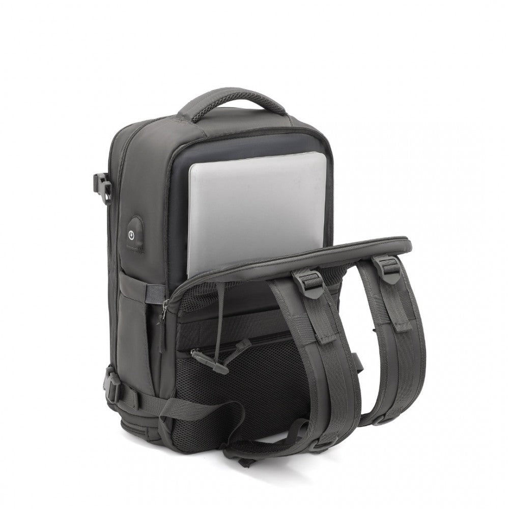 Rucsac multifunctional, compartment laptop 15.6 inch, rezistent la stropi de apa, port USB, pentru calatorii, drumetii activitati zi cu zi, KONO, EQ2344