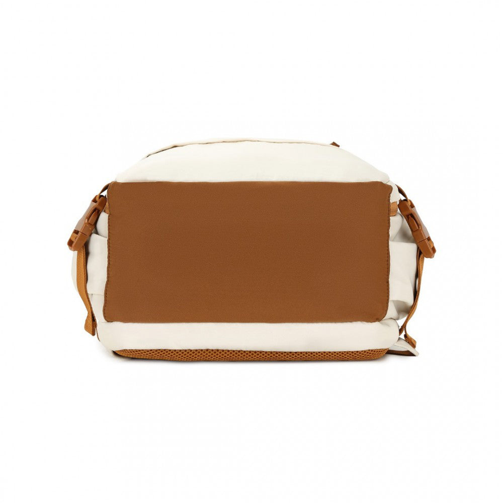 Rucsac unisex casual pentru calatorii cu borseta detasabila, din poliester este rezistent la stropi, cu port USB TYPE-C, se fizeaza de valiza, KONO EQ2406