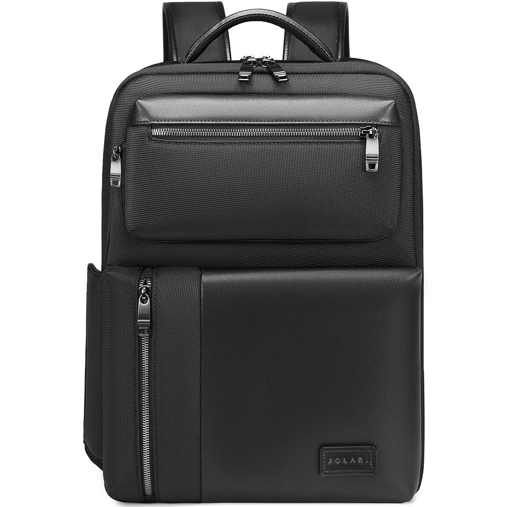 Rucsac unisex smart pentru laptop 15.6", din poliester rezistent la apa, cu borseta detasabila 2 in 1, cu port USB &amp; TYPE-C, rezistent la apa, JOLAR. GP023142