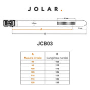 Curea barbati, piele naturala, catarama automata, latime 3.5 cm, JOLAR. JCB03