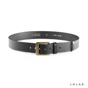 Curea Bărbați Piele Naturală JOLAR, Cataramă Clasică Antichizată, 4,5 cm