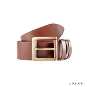 Curea Bărbați Piele Naturală JOLAR, Cataramă Clasică Antichizată, 4,5 cm