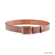 Curea Bărbați Piele Naturală JOLAR, Cataramă Clasică Antichizată, 4,5 cm