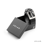 Curea Bărbați Piele Naturală JOLAR, Cataramă Clasică Antichizată, 4,5 cm
