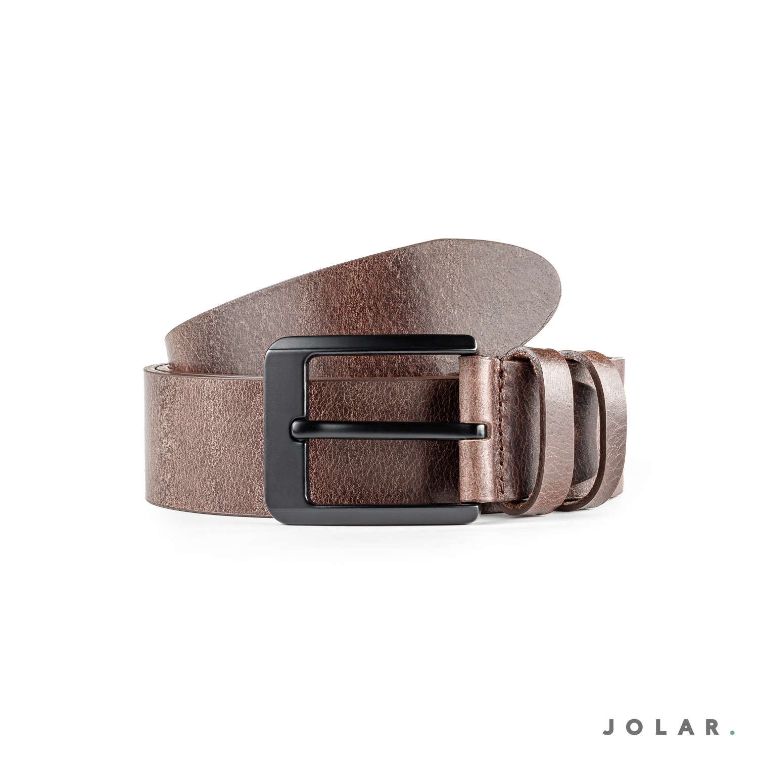 Curea Bărbați Piele Naturală JOLAR, Cataramă Clasică Dreaptă, 4 cm