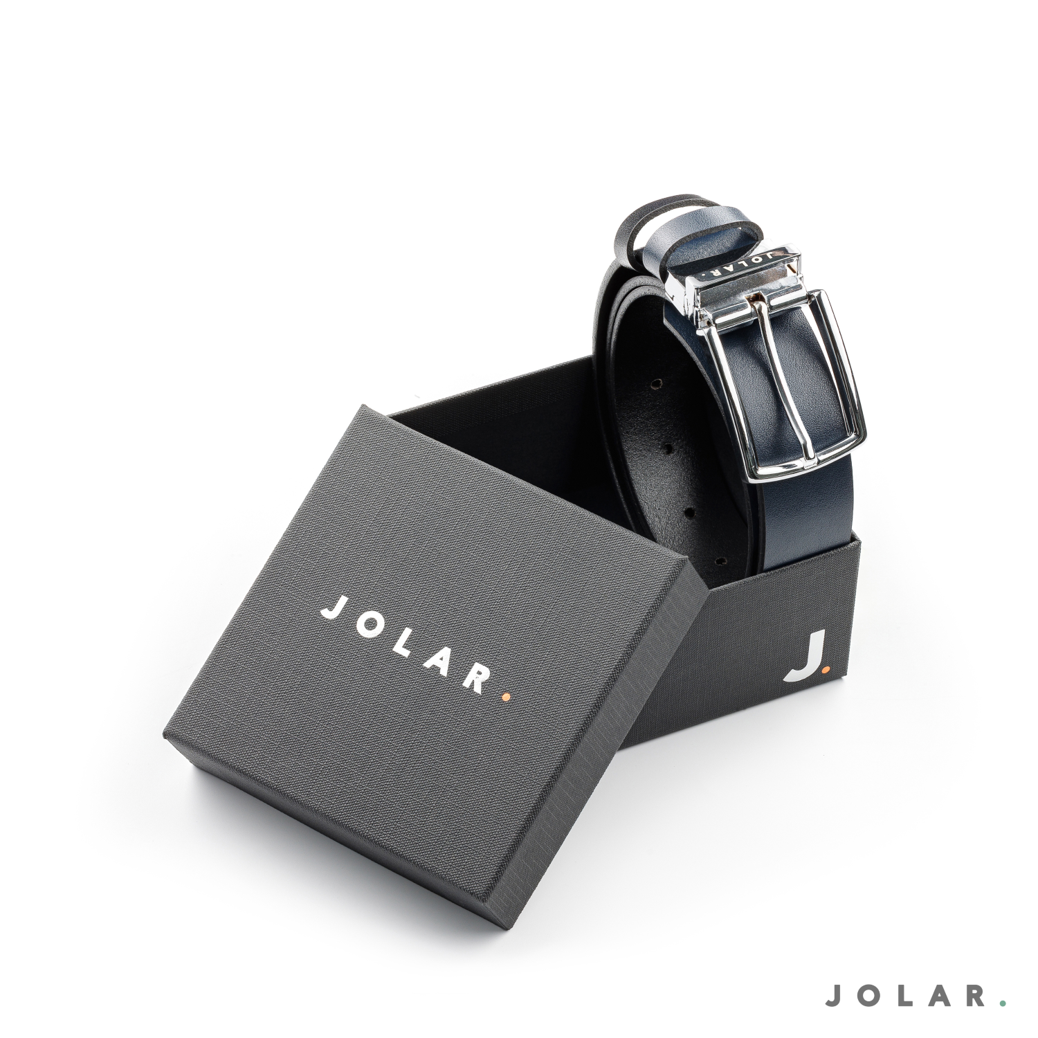 Curea Bărbați Piele Naturală JOLAR, Cataramă Reversibilă, 2 Fețe, 3,5 cm
