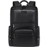 Rucsac Laptop Piele Naturală JOLAR, Business Casual, Negru