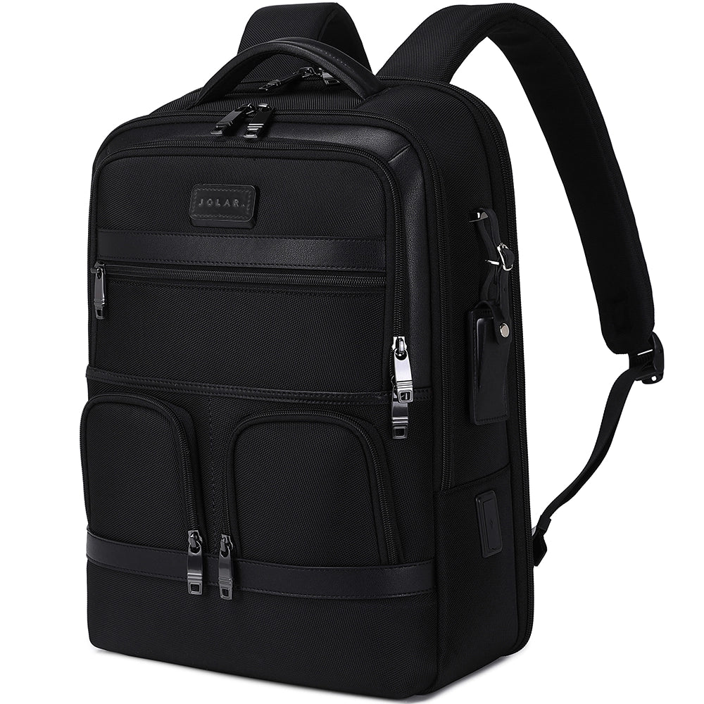 Rucsac smart pentru laptop, unisex, cu port USB, rezistent la apa, JOLAR. KB0235