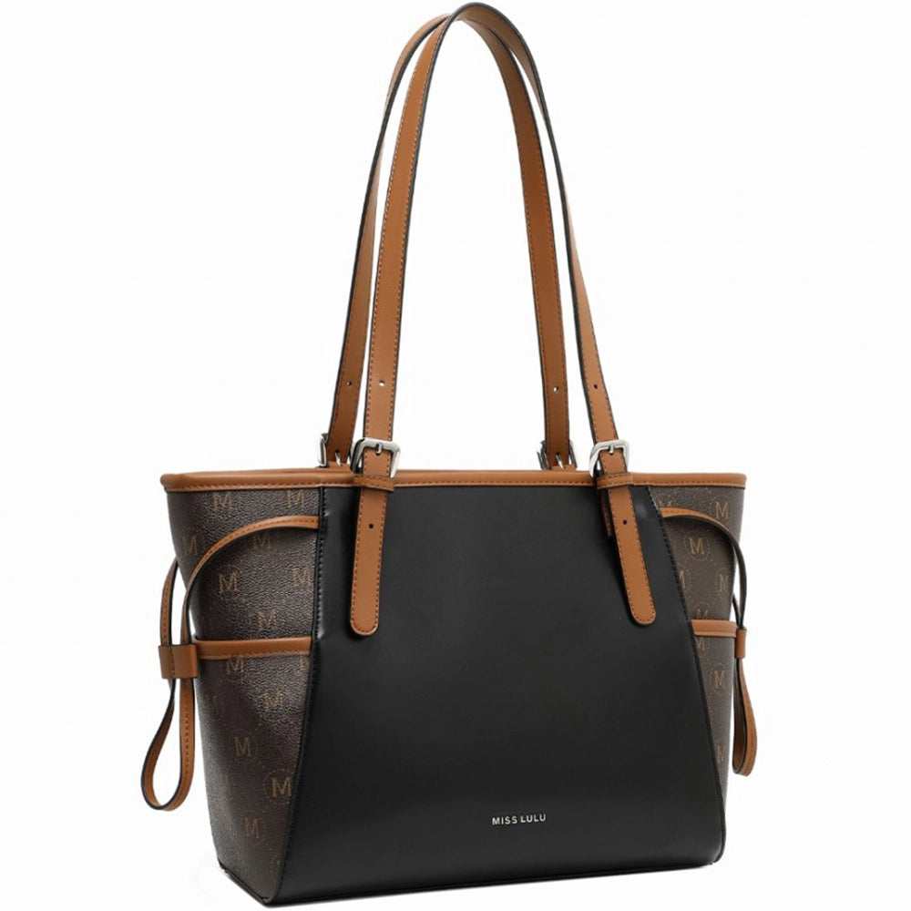 Geanta tote pentru dama, casual model monograma, Miss Lulu LG2322