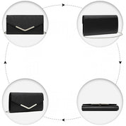 Geanta clutch de seara, eleganta cu aspect texturat sin piele ecologica, Miss Lulu LP2312