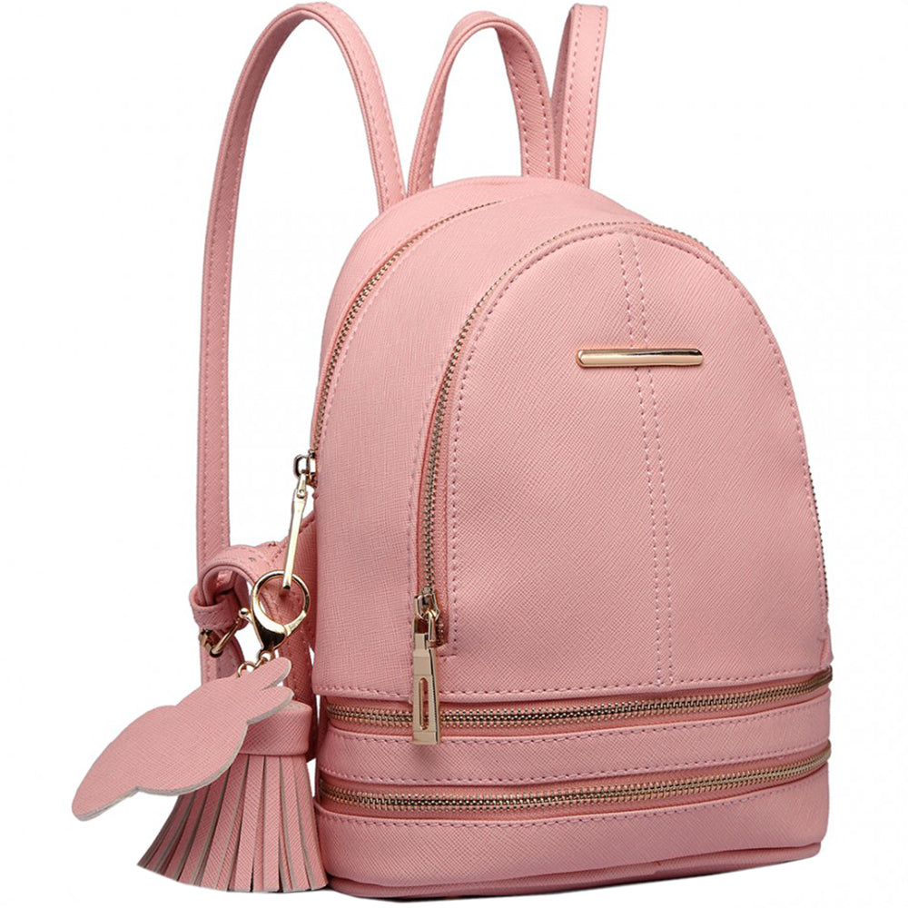 Rucsac casual pentru dama, cu ciucure, Milano, Miss Lulu, LT1705