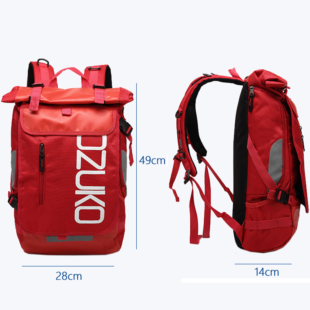 Rucsac sport unisex, cu benzi reflectorizante, rezistent la stropi, OZUKO OZ8020