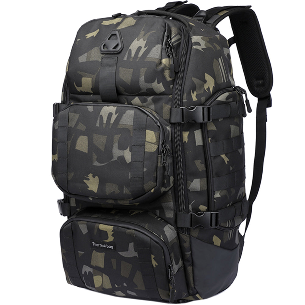 Rucsac unisex pentru calatorie, spatiu frigorific, port USB & lacat TSA, rezistent la stropi, OZUKO OZ9386