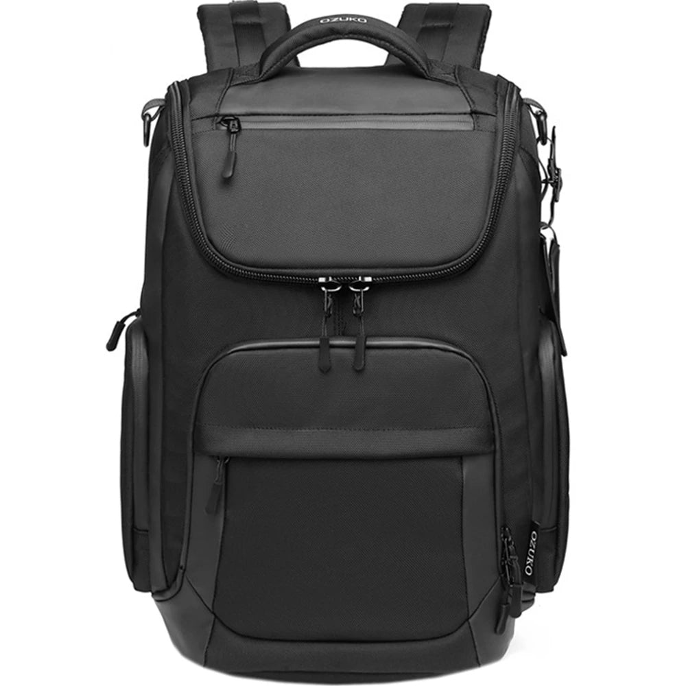 Rucsac casual unisex, rezistent la apa, compartiment laptop 15,6 inch, multifunctional, OZUKO OZ9409