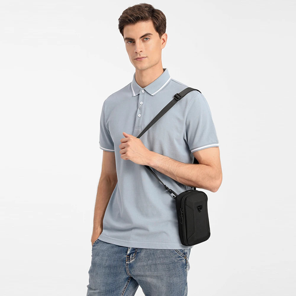 Geanta unisex mini messenger, Hardshell, OZUKO OZ9442