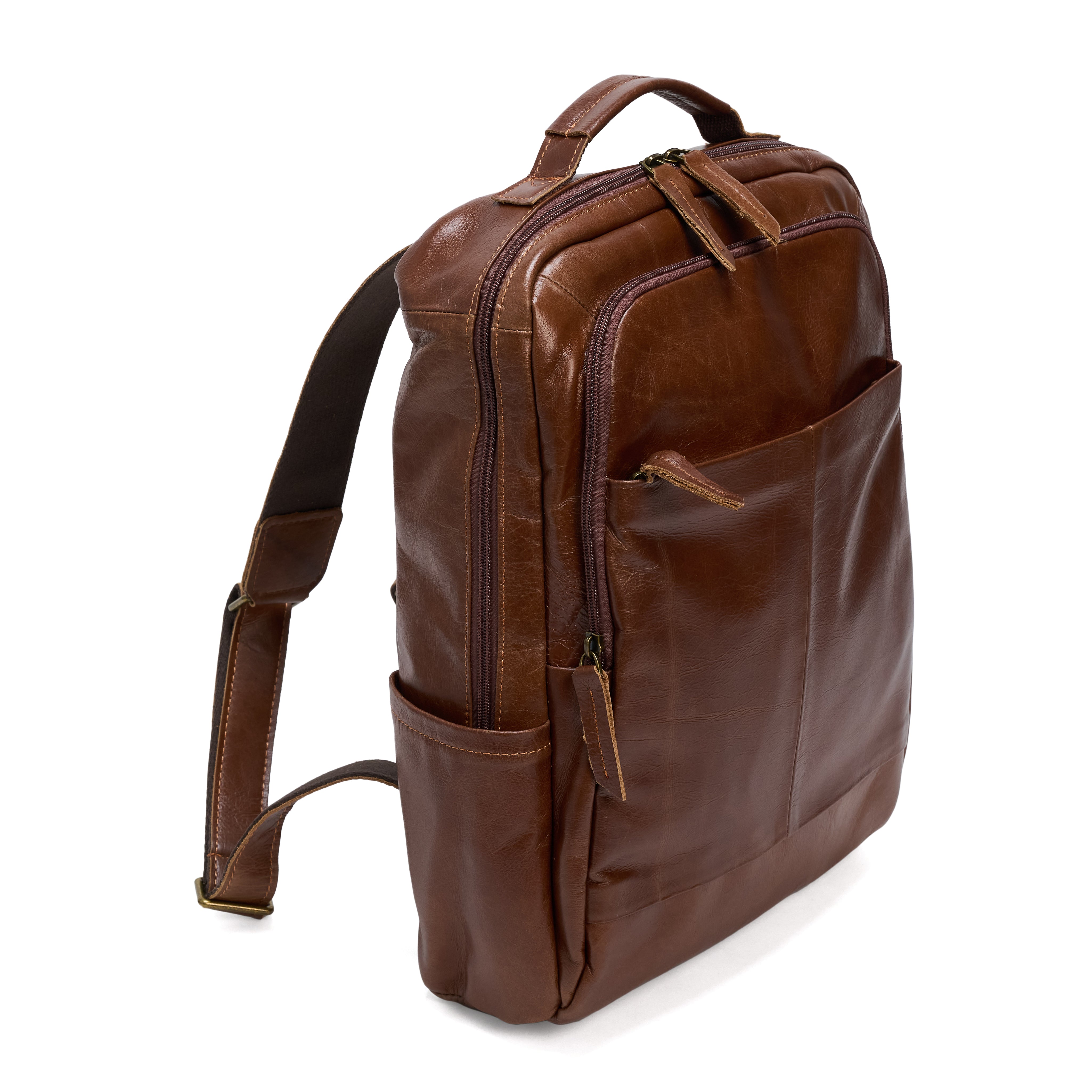 Rucsac unisex casual, rezistent la apa din piele naturala, JOLAR. P-0022