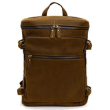 Rucsac Piele Naturală JOLAR, Stil Retro Urban, Maro