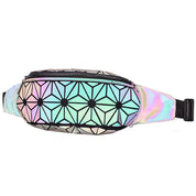 Borseta de dama geometrica cu efect reflectorizant RC-2 Multicolor