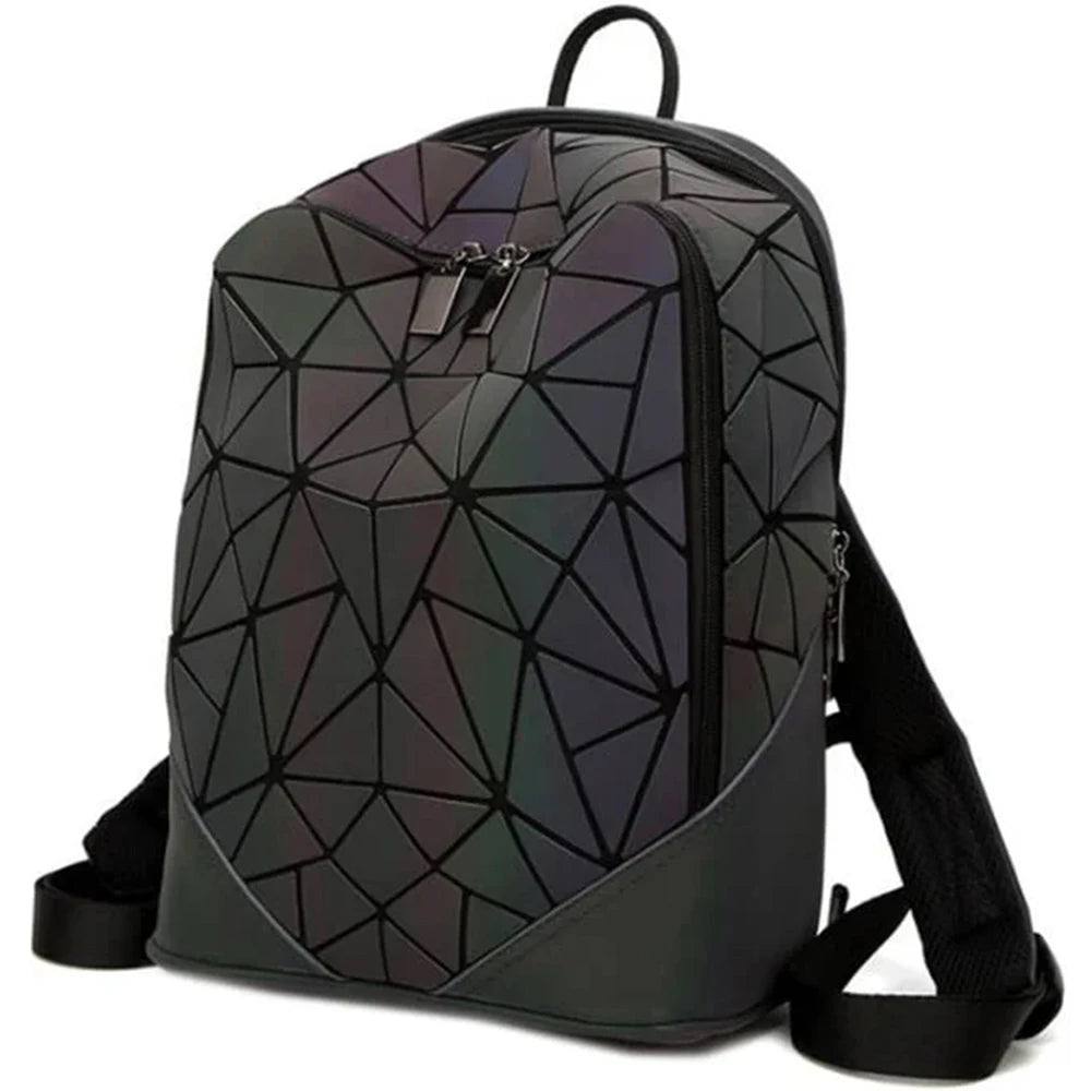 Rucsac pentru dama, Geometric, Reflectorizant Multicolor, RC-4