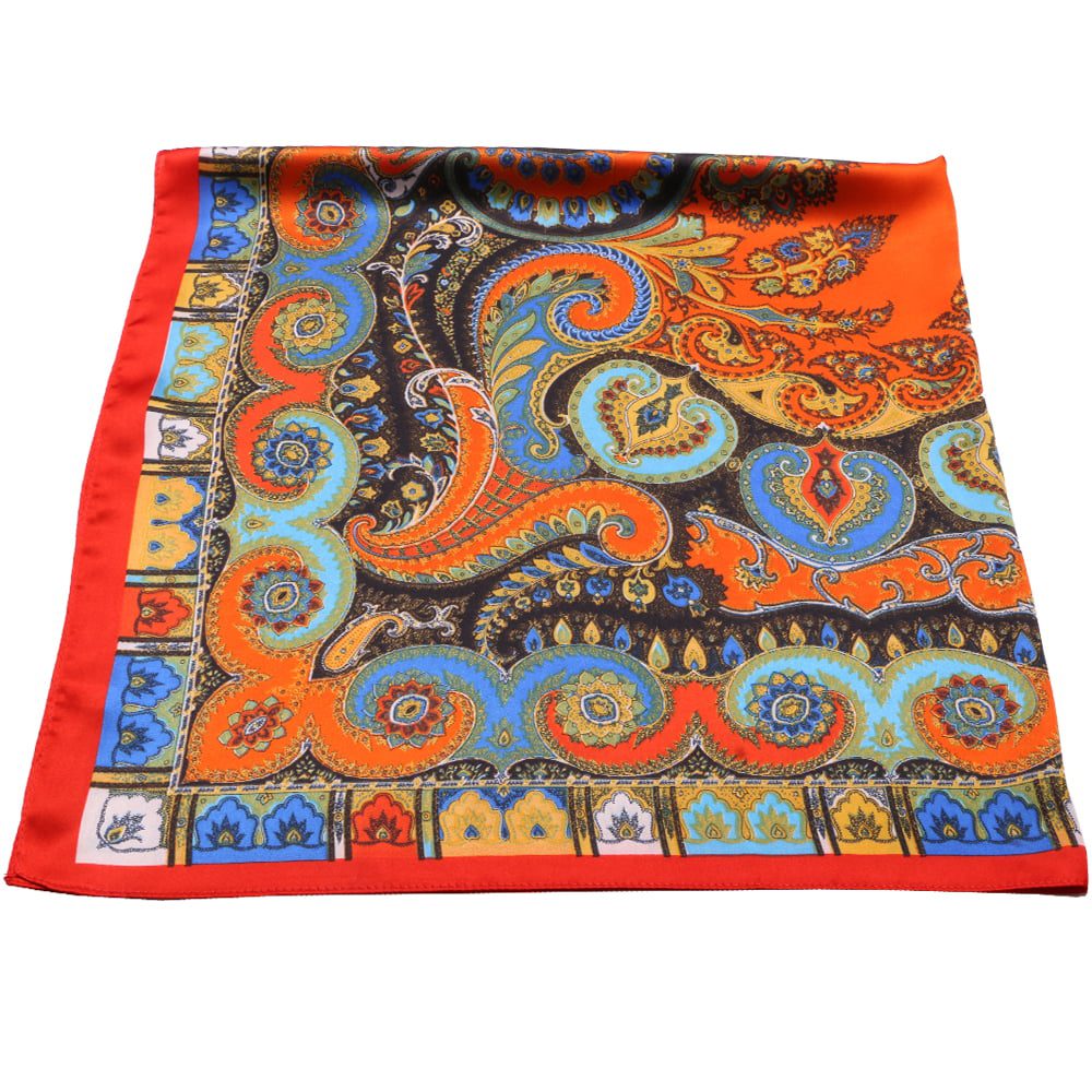 Esarfa pentru dama, imitatie matase, 90 x 90, imprimeu oriental, SK10