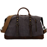 Geantă Voiaj JOLAR, Stil Duffle Bag, Canvas și Detalii Piele