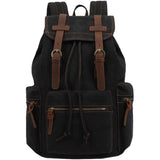 Rucsac Călătorie Canvas & Piele Naturală, Stil Retro — JOLAR