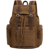 Rucsac Călătorie Canvas & Piele Naturală, Stil Retro — JOLAR