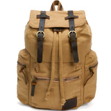 Rucsac Călătorie Stil Retro JOLAR, Canvas și Inserții Piele
