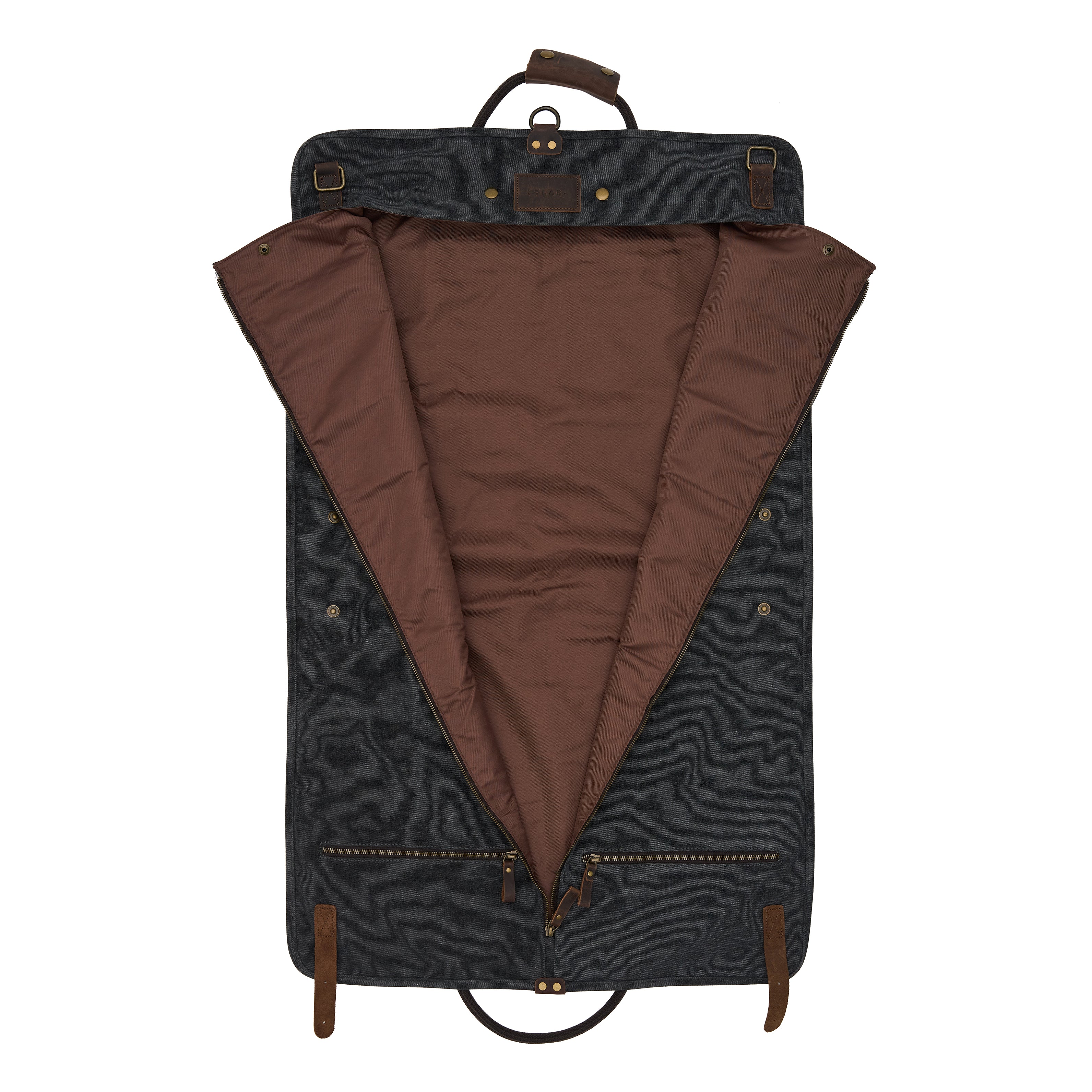 Geanta duffle 2 in 1 pentru barbati, cu husa pentru costum, din material canvas este rezistenta la apa, JOLAR. YD-7861/2