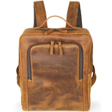 Rucsac Piele Naturală JOLAR, Stil Vintage Urban, Maro