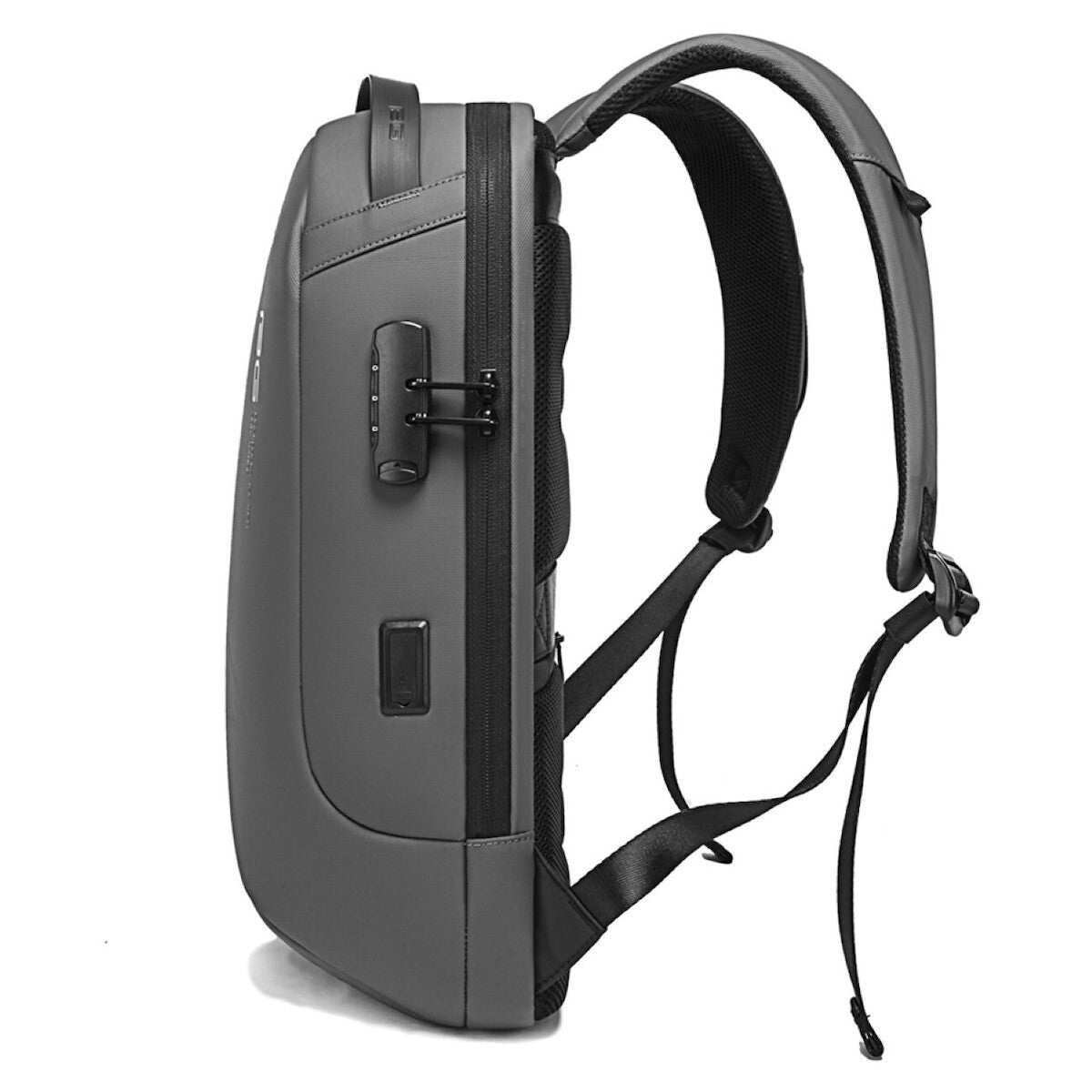 Rucsac unisex pentru laptop 15.6 inch, model nou din poliester rezistent la apa, cu sistem antifurt TSA si port USB, BANGE BG7225