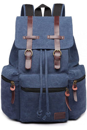 Rucsac multifuncional unisex pentru calatorii sau hiking, cu detalii din piele, KONO E1672