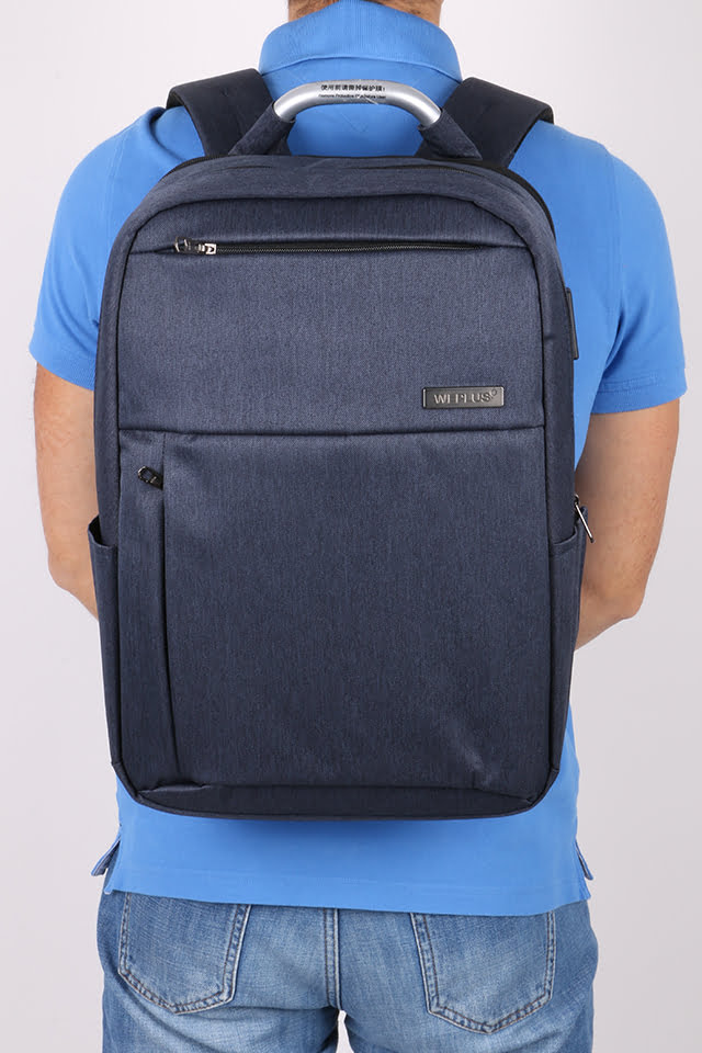 Rucsac universal unisex, cu port USB rezistent la stropi de apă, WEPLUS WP8199