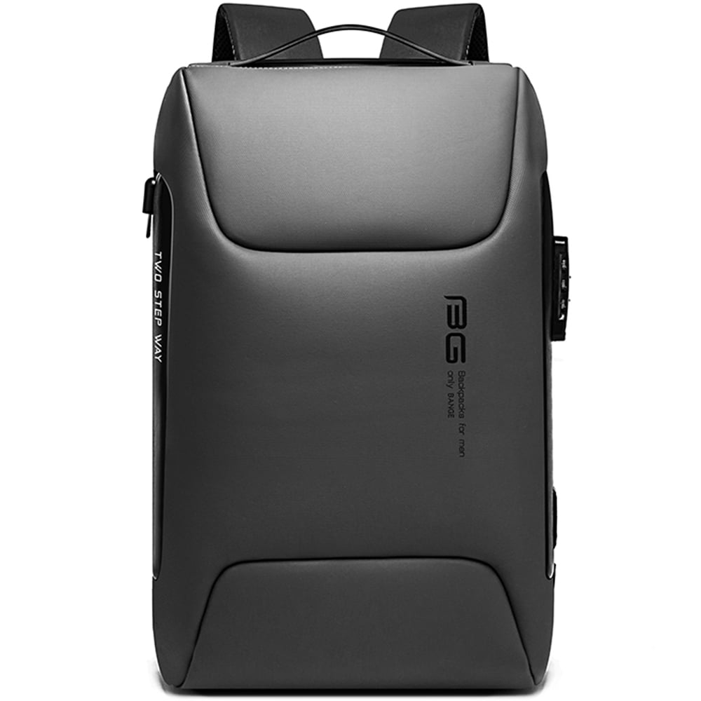 Rucsac pentru barbati multifuncional, compartiment laptop 15.6 inch, buzunar antifurt si port USB, lacat TSA si fixare de valiza BANGE BG7216