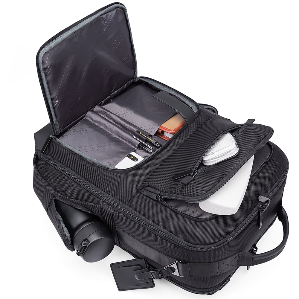 Rucsac smart unisex, din microfibra, fixare de valiza perfect pentru calatorie, cu compartiment pentru laptop de 15.6 inch, BANGE BG-G61