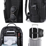 Rucsac smart unisex, din microfibra, fixare de valiza perfect pentru calatorie, cu compartiment pentru laptop de 15.6 inch, BANGE BG-G61