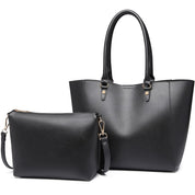 Genti casual pentru dama, set din 2 bucati, din piele ecologica este rezistent la stropi, Miss Lulu LH6895
