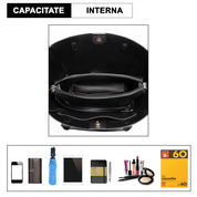 Genti casual pentru dama, set din 2 bucati, din piele ecologica este rezistent la stropi, Miss Lulu LH6895